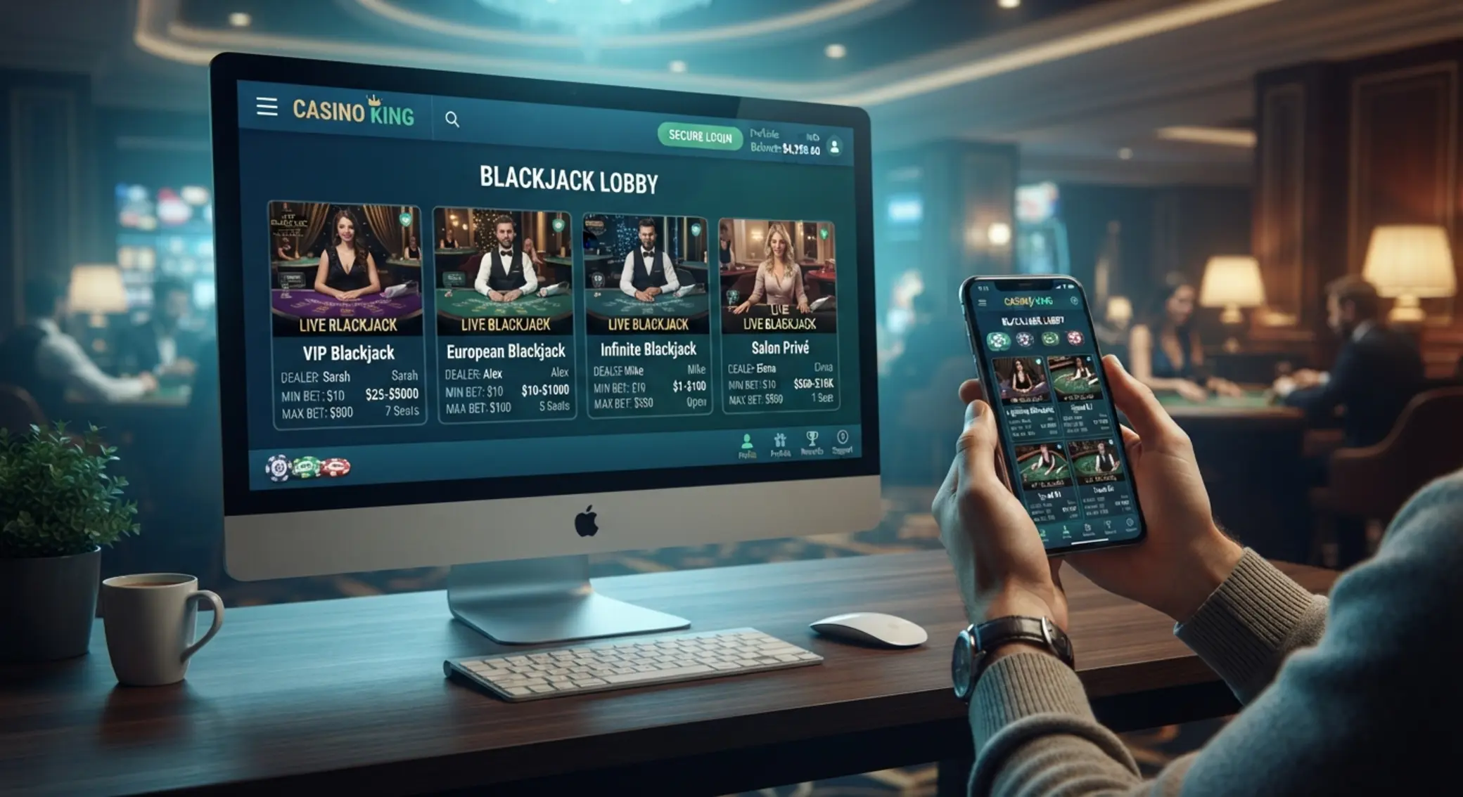 Jak wybrać kasyno online do blackjacka Wybór kasyna online z ofertą blackjacka na ekranie