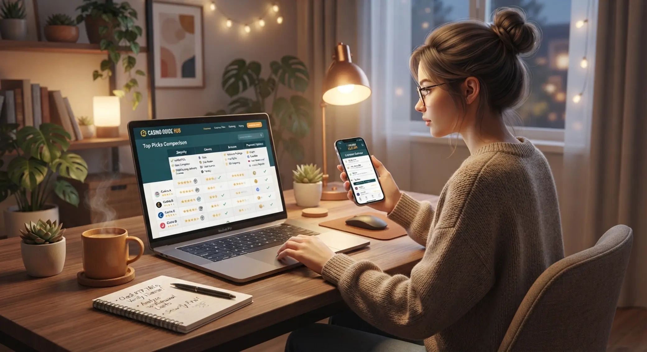Jak wybrać legalne kasyno internetowe Gracz porównuje legalne kasyna internetowe na laptopie i telefonie