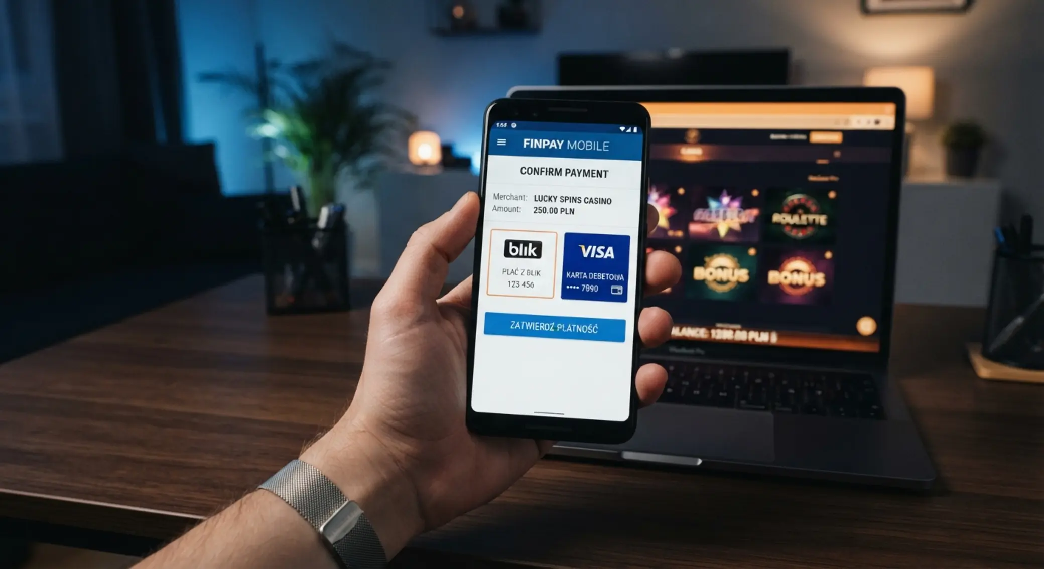 Płatność telefonem w kasynie online z wykorzystaniem BLIK i metod mobilnych